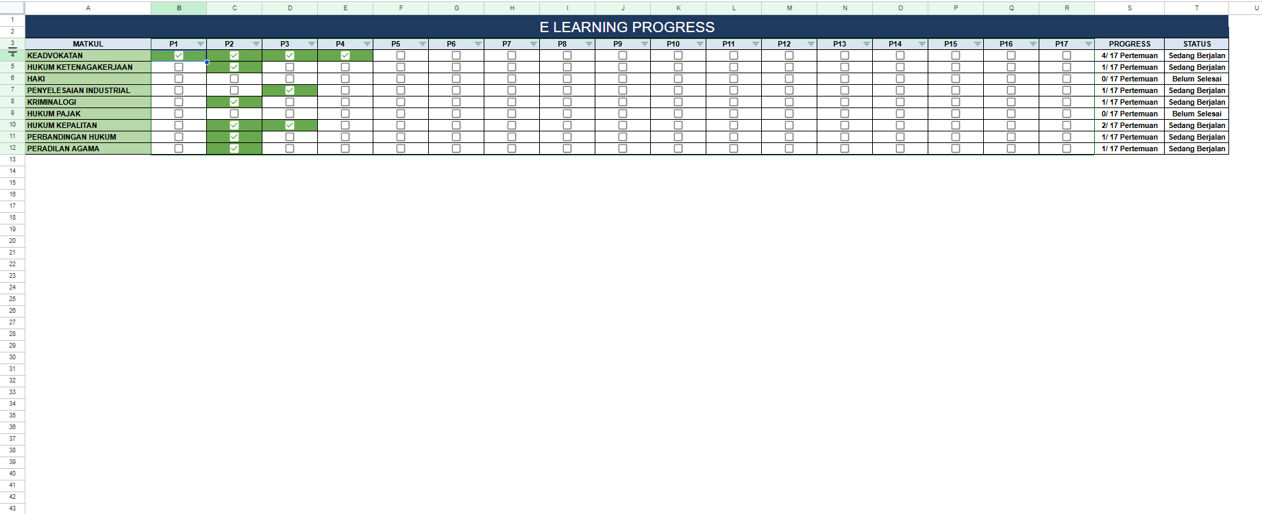 Filter Sederhana Excel